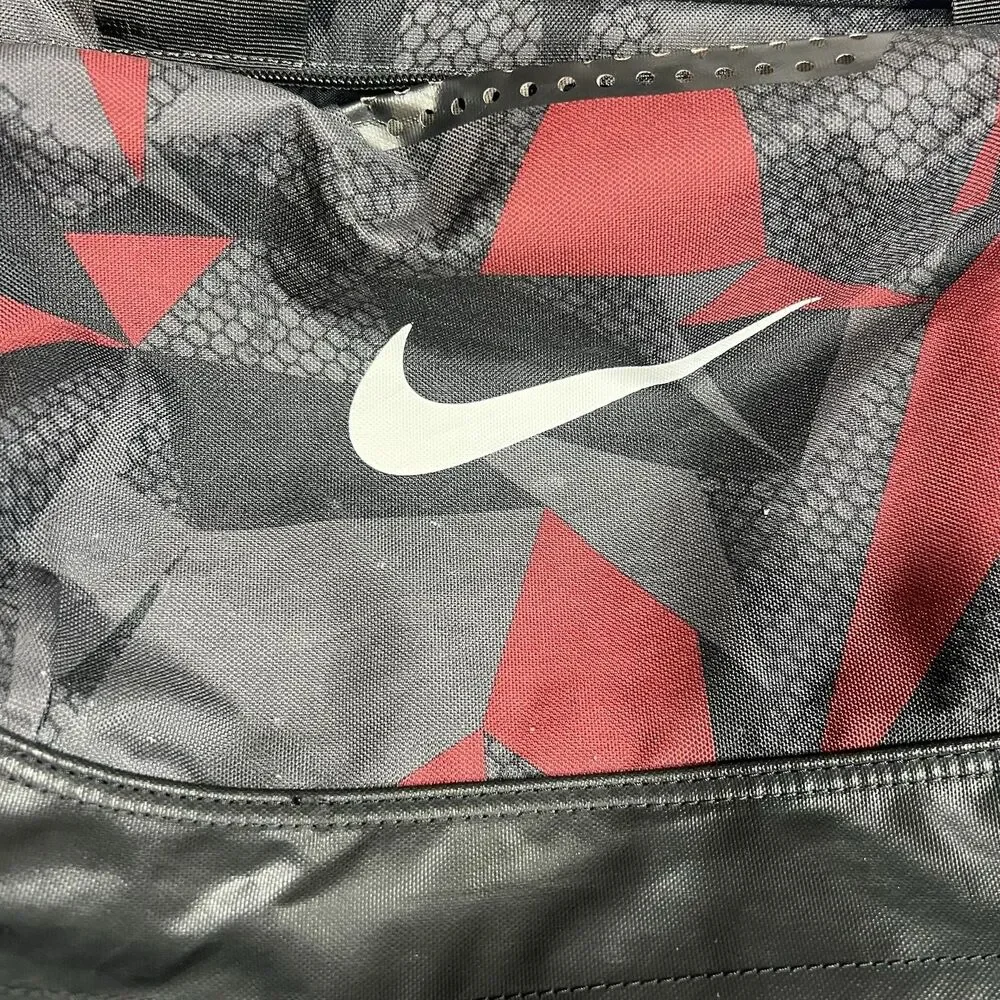 Nike Duffel Bag Jacquard Camo Maroon 20